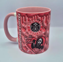 Load image into Gallery viewer, Pink 3D Effect Ghostface Mug
