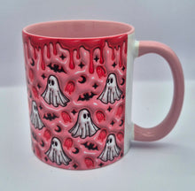 Load image into Gallery viewer, Pink 3D Effect Ghost Mug
