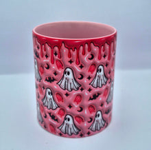 Load image into Gallery viewer, Pink 3D Effect Ghost Mug

